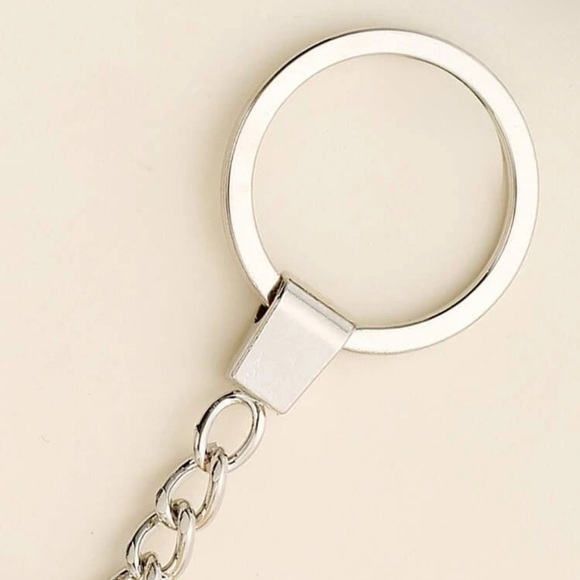 Hollow Out Lucky Elephant Charm Keychain Silver Plated Lucky Gift Fortune Animal - Picture 5 of 6